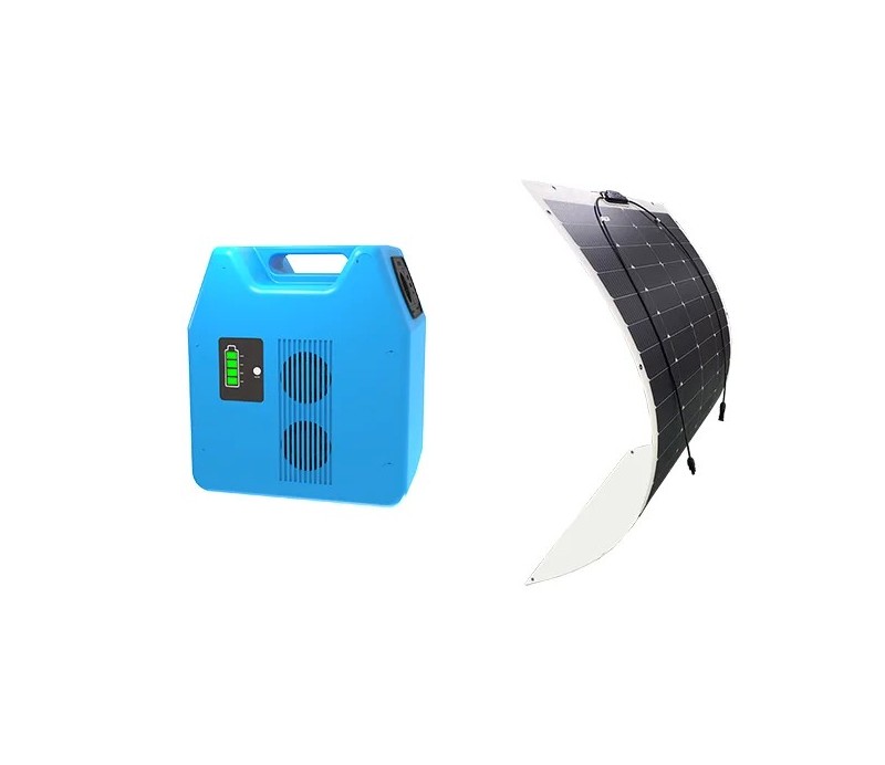 AST1000 Power Station + 200W Semi-Flexible Solar Panel